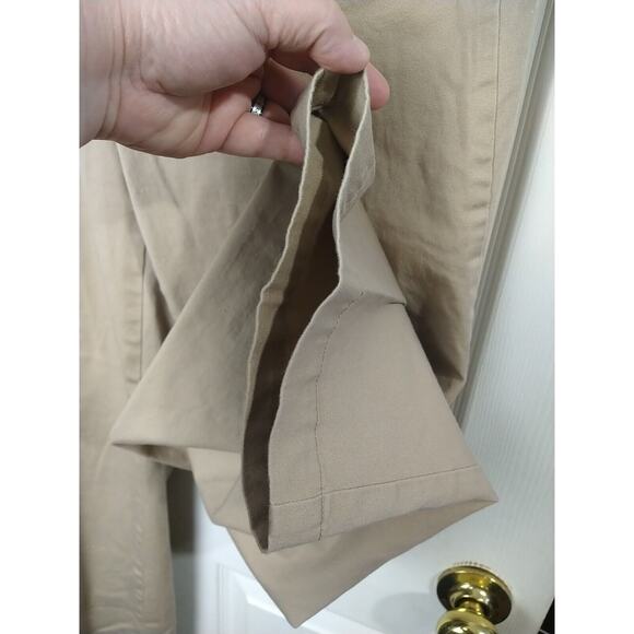 JM Collection Woman 10 Pants Brown Trousers Straight Leg Zip Button casual - Picture 8 of 10